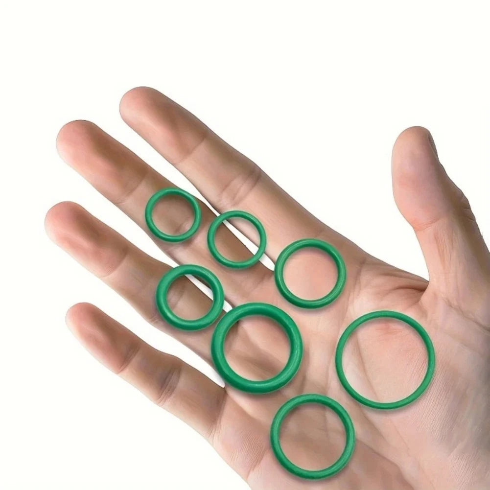 495-Piece Green Nitrile O Ring Kit for HVAC System Maintenance