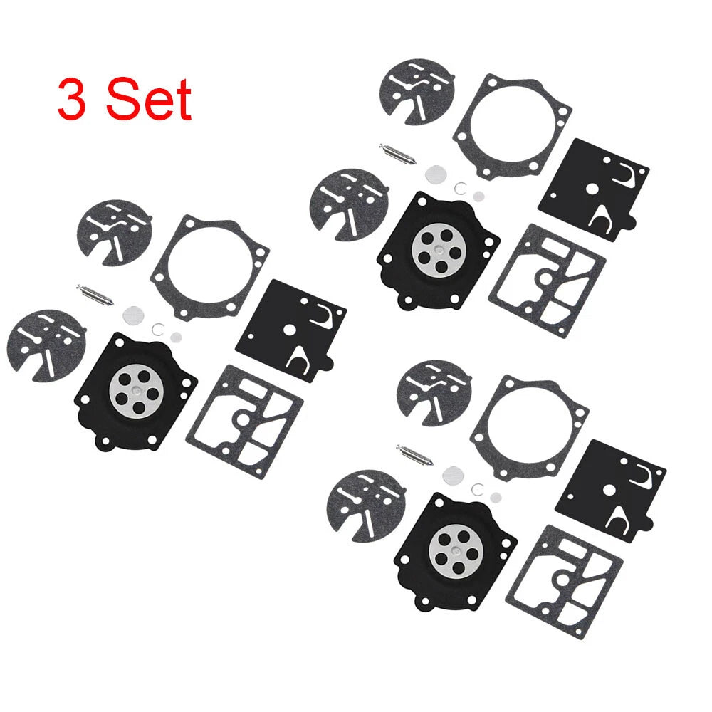 Set of 3 Carburetor Repair Kits for Stihl 015 (Walbro K10-HDC, HDC-17, HDC-17A, HDC-17B)