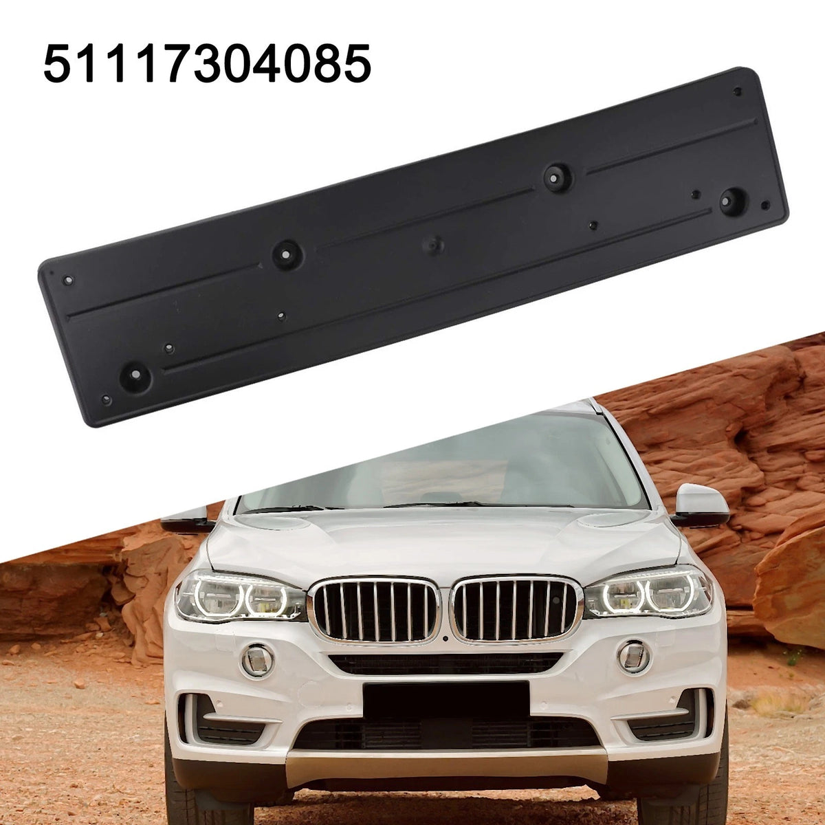 License Plate Installation Kit for BMW X5 F15 (2013–2018)