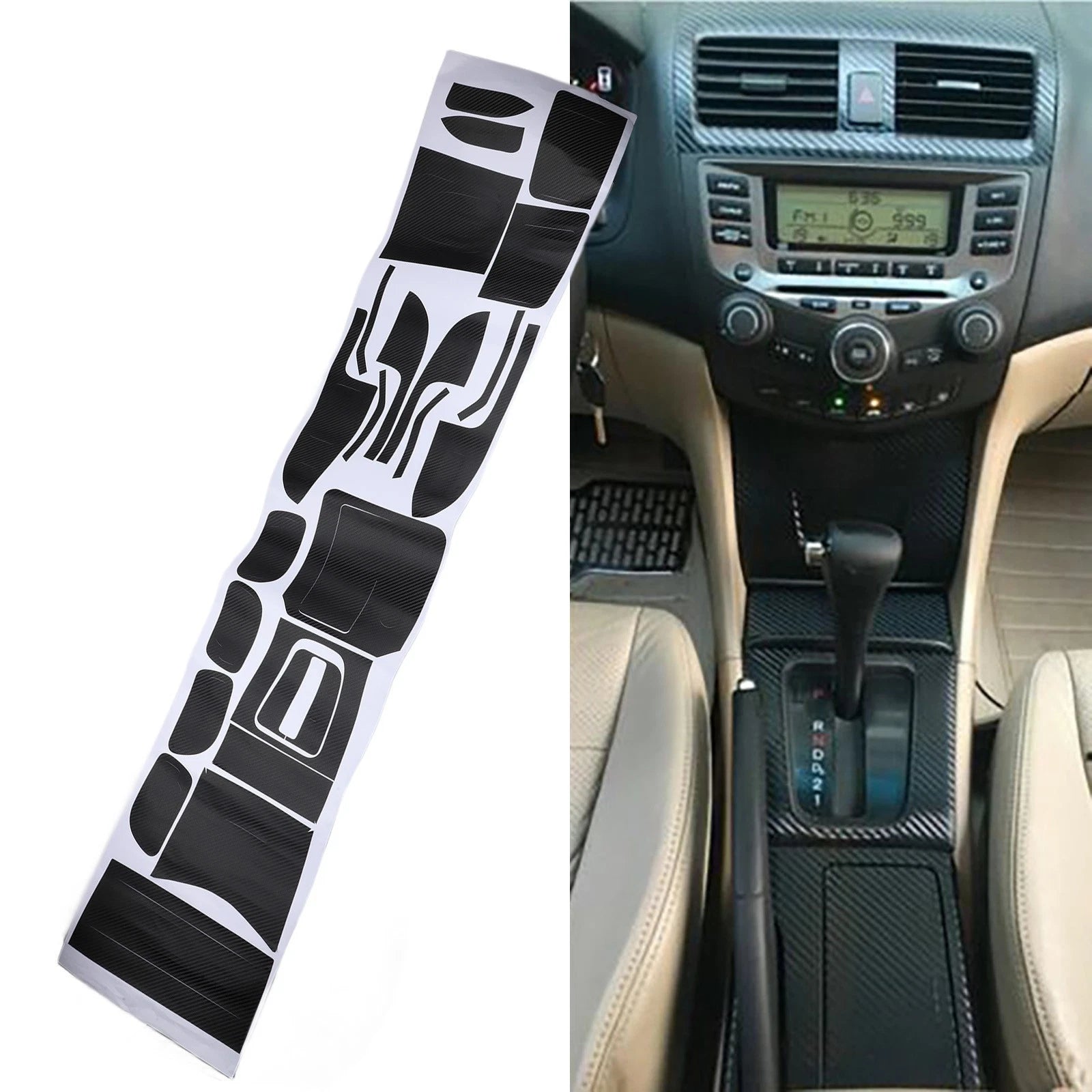 Vinyl Interior Sticker for Car Console Decals (2010–2023)