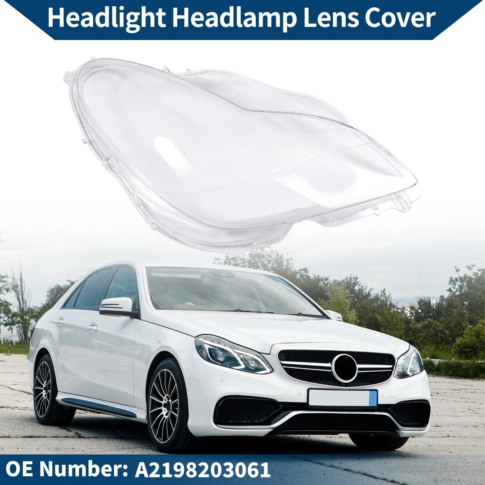Front Right Headlight Lens Cover Replacement for Mercedes-Benz W219 (2005–2011)