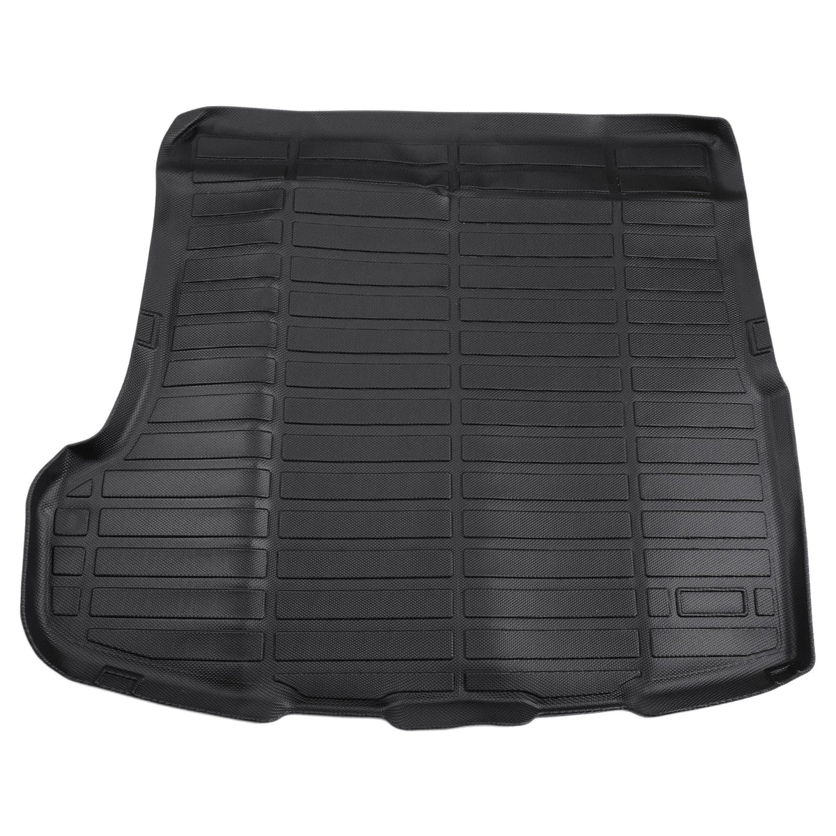 Cargo Liner Rear Trunk Mat for Genesis G70 (2019–2024) Long Grid Pattern Black TPE