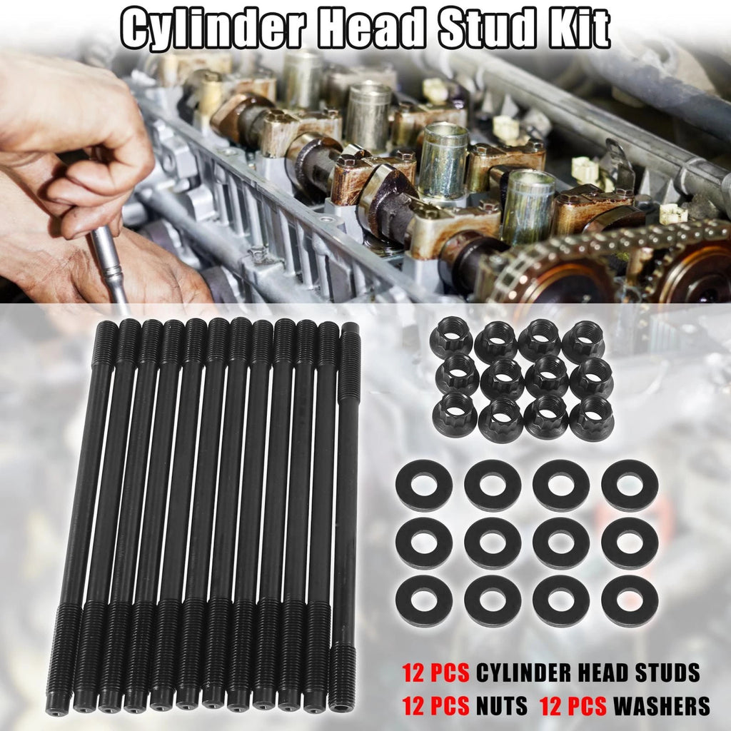 Cylinder Head Stud Bolt Nut Kit for Subaru Impreza WRX STI (2008–2019)