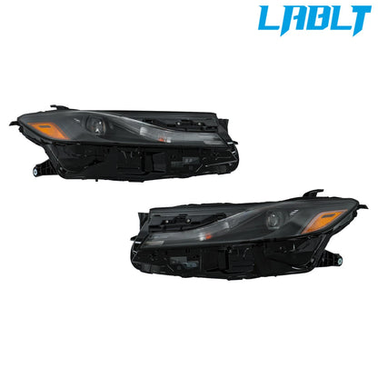2X LED Single Lens Black Headlights Assembly for Toyota Camry (2025)