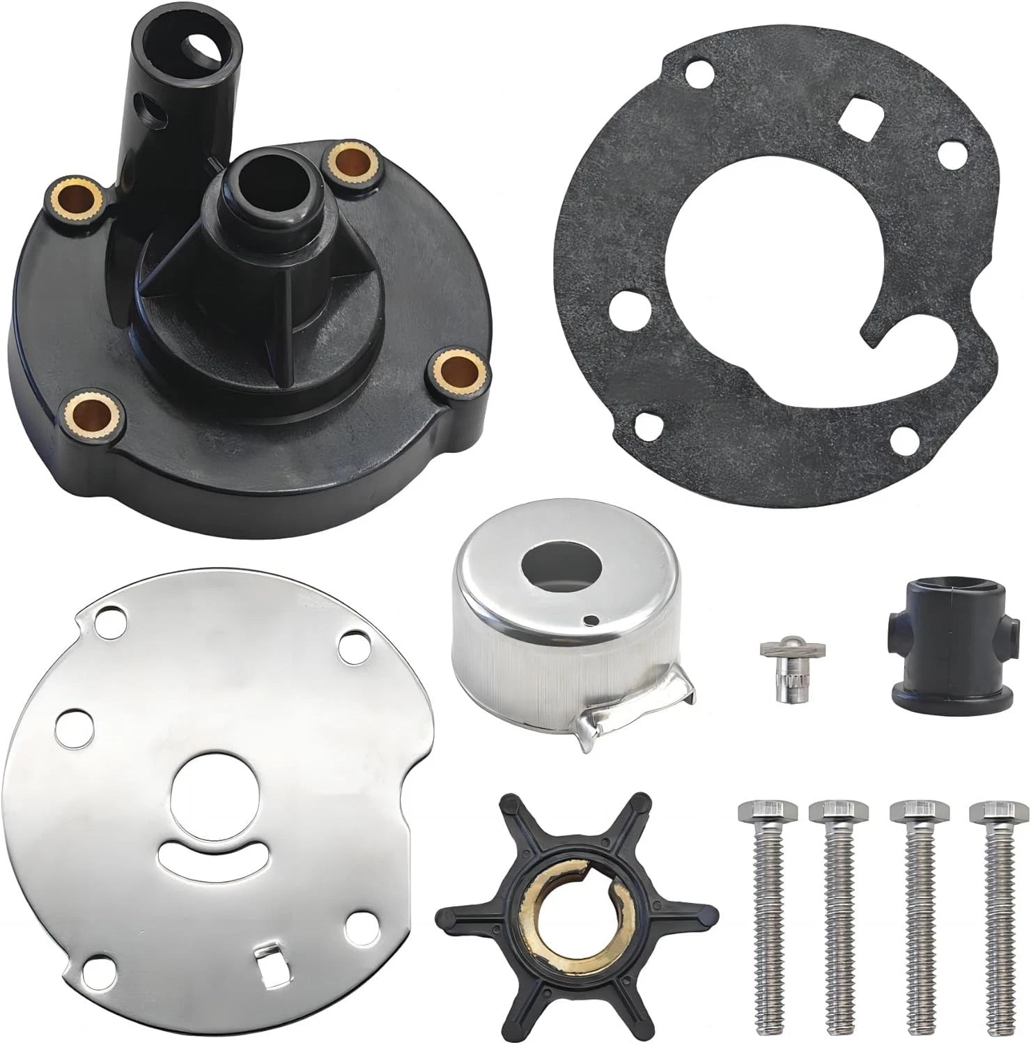Water Pump Impeller Kit for Johnson Evinrude 6HP (1954–1979) 763758 391391 382797
