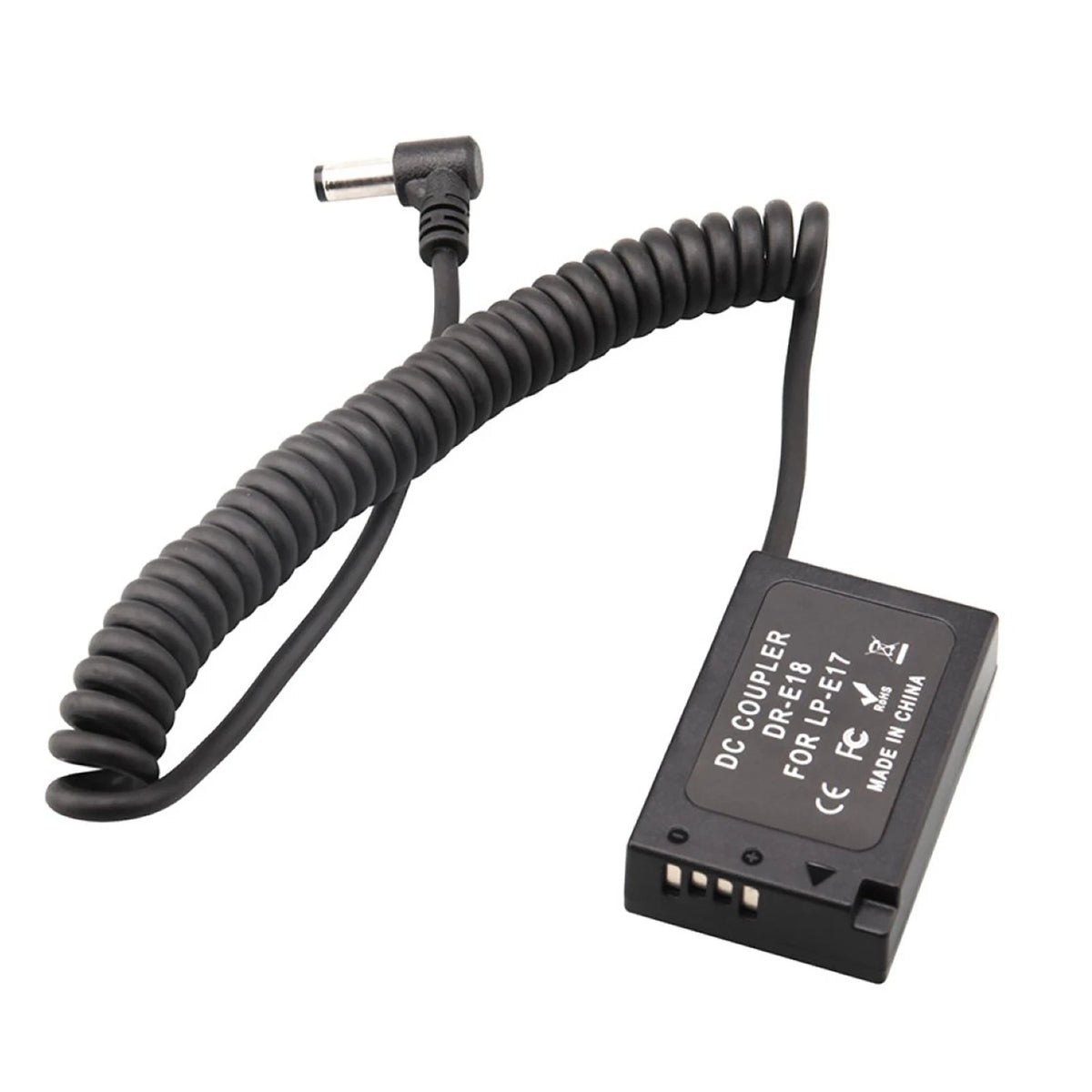 Dummy Battery DC Coupler Cable DR-E18 for Canon 77D 800D (2017–2017)