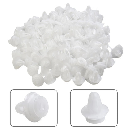 9mm Fixed Clip Car Bumper Rivet for Toyota (100 Pcs) White
