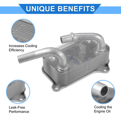 Engine Oil Cooler with Seals Replacement for Mercedes-Benz C240 (2001–2004)