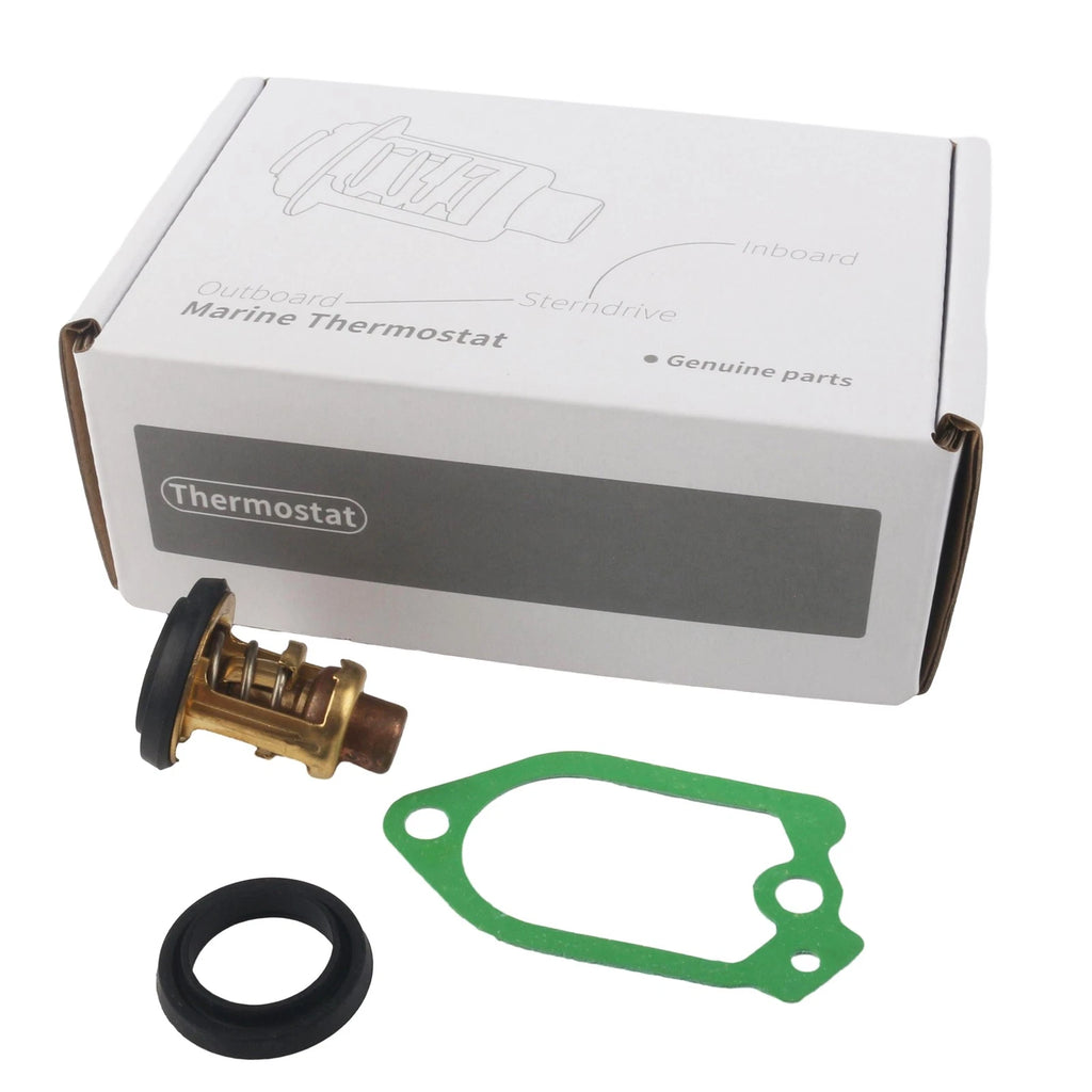Thermostat with Cover Gasket Kit for Yamaha Outboard 25 HP 25D (2-Stroke)