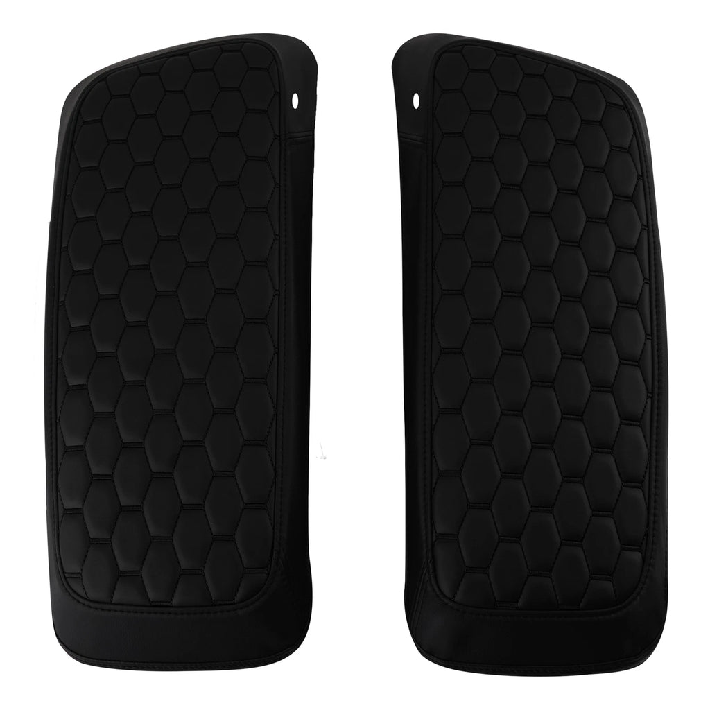 Black Hard Saddlebag Lid Covers for Harley Touring Electra Glide (2014–2023)