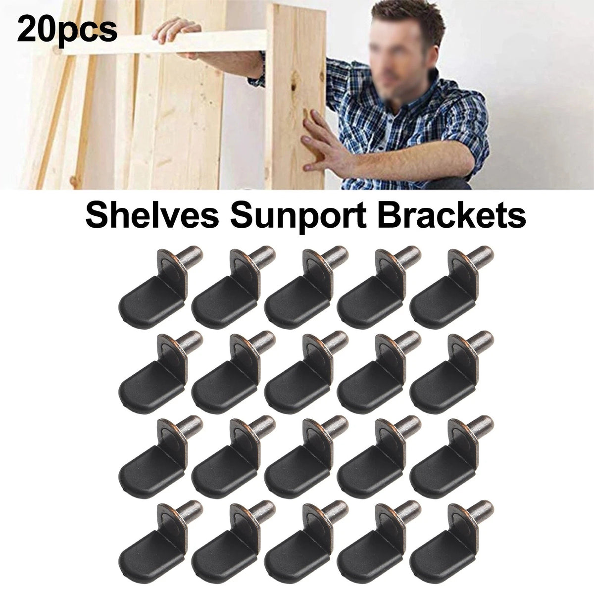 20x Shelf Support Pegs for Cabinet Brackets Red Bronze