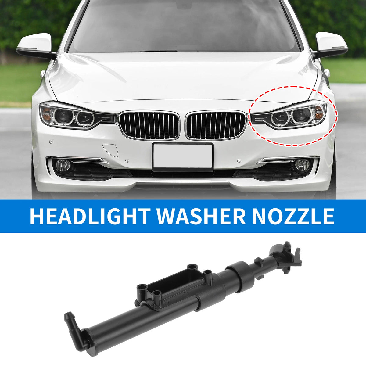Front Driver Side Headlight Washer Nozzle for Volvo XC60 (2009–2013) No. 31294406