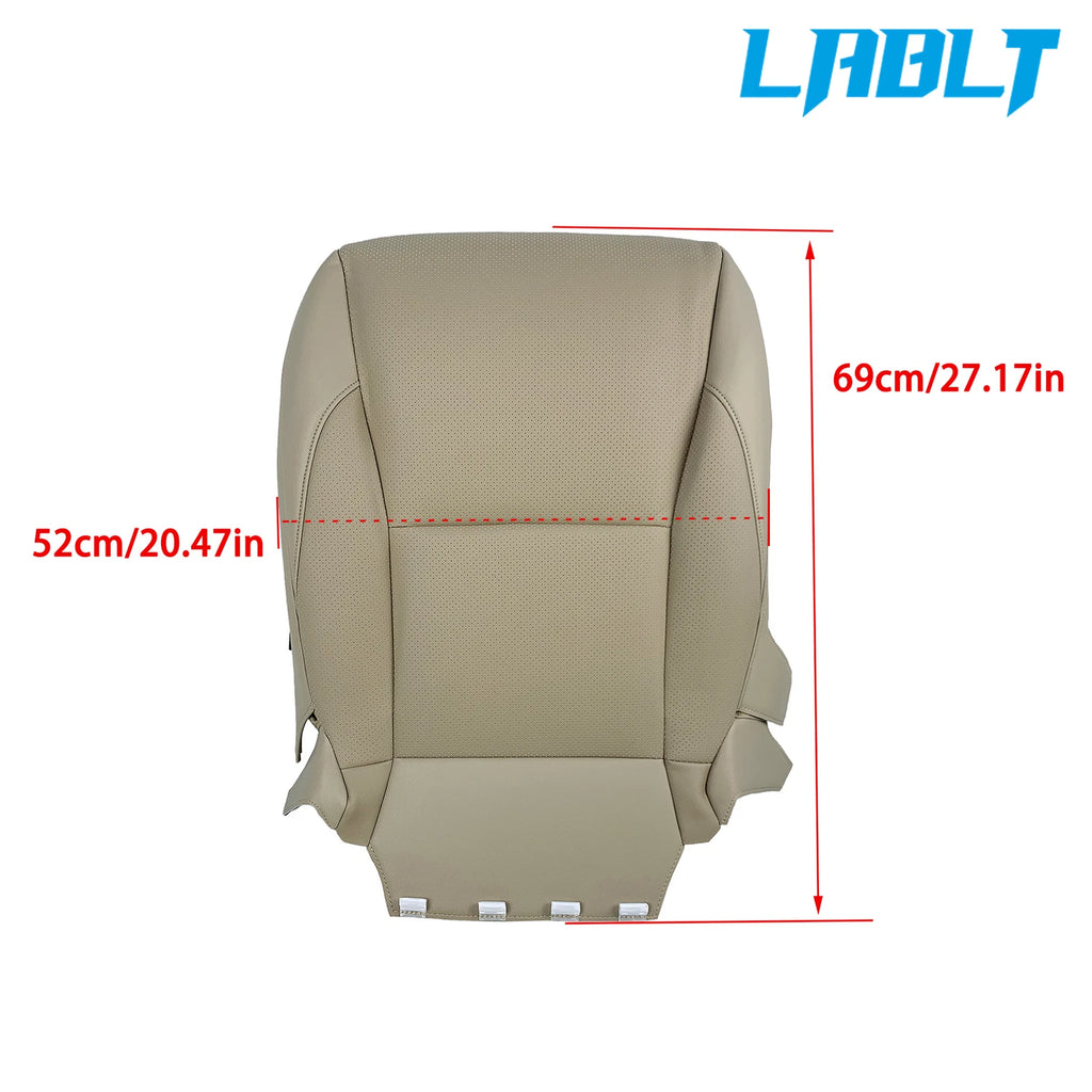 Left Bottom Perforated Seat Cover Tan Leather for Lexus ES350 (2007–2012)