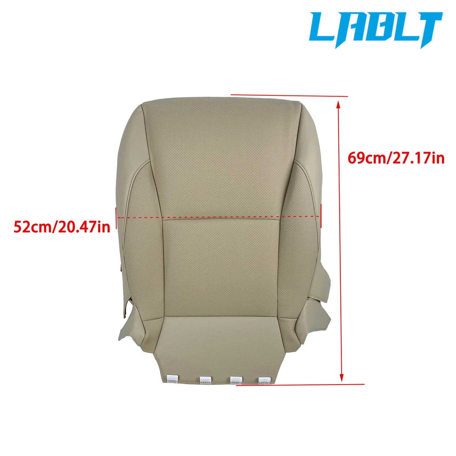 Left Bottom Perforated Seat Cover Tan Leather for Lexus ES350 (2007–2012)
