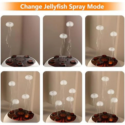 Flame Humidifier Aromatherapy Diffuser with 7 Color Lights and Timer