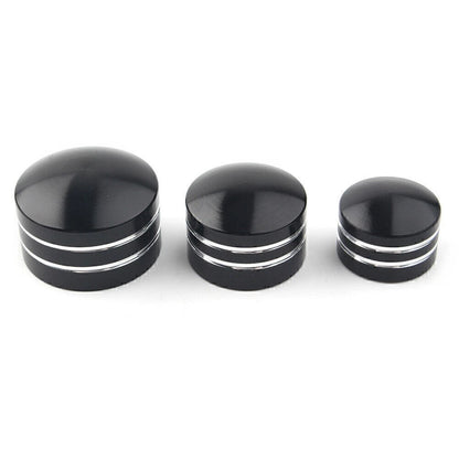 10x Black CNC Inner 9mm-13mm Motor Bolt Topper Caps for Harley