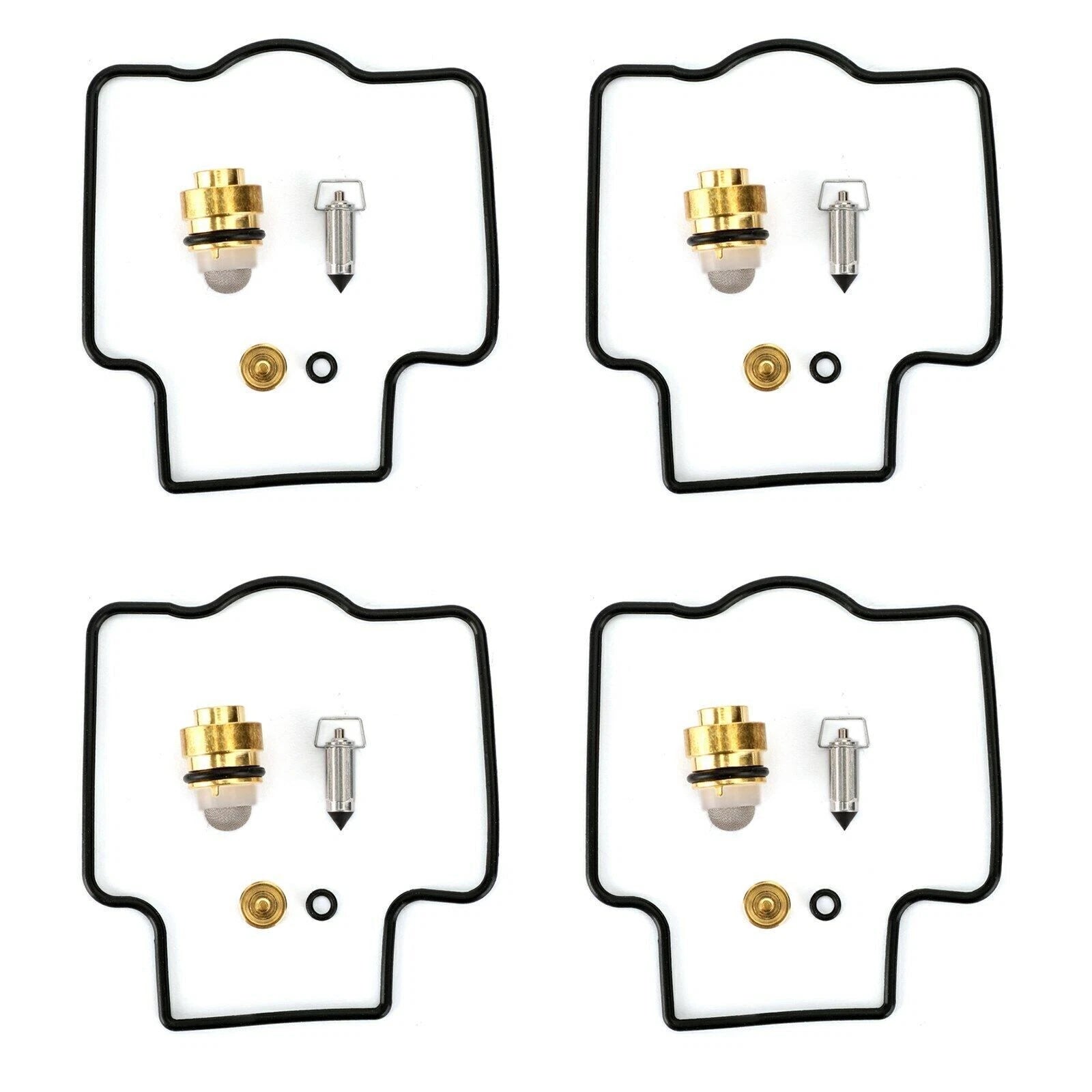 4X Carburetor Repair Kit for Kawasaki Ninja ZX-11 (1990–2001), ZX-9R (1998–2005), ZZR1200