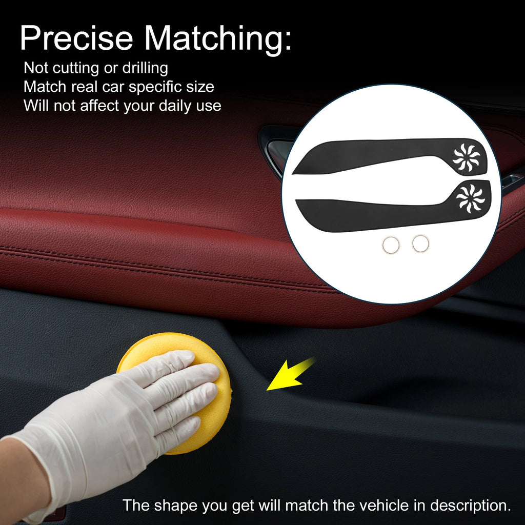 Car Door Anti Kick Pad Sticker Protector for Ford Mustang (2015–2017)