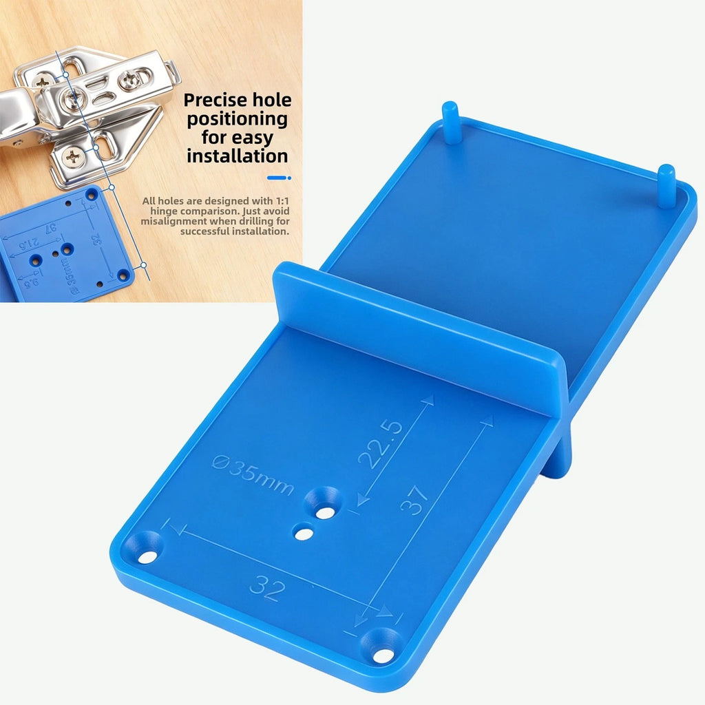 Plastic Hinge Hole Locator for Cabinet Doors (35mm, 40mm)