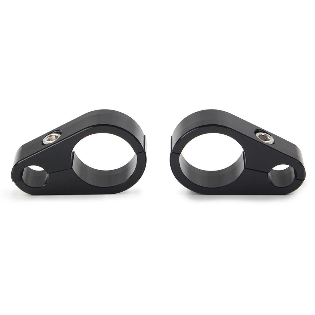 2X Brake Clutch Cable Wire Clamp Clip for Harley (1'' Handlebar)
