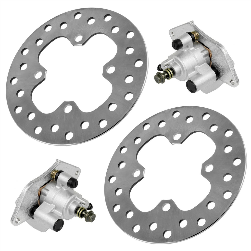 Front Brake Disc Caliper Rotor Replacement for Honda Rancher 420 TRX420TE1 2014-2024
