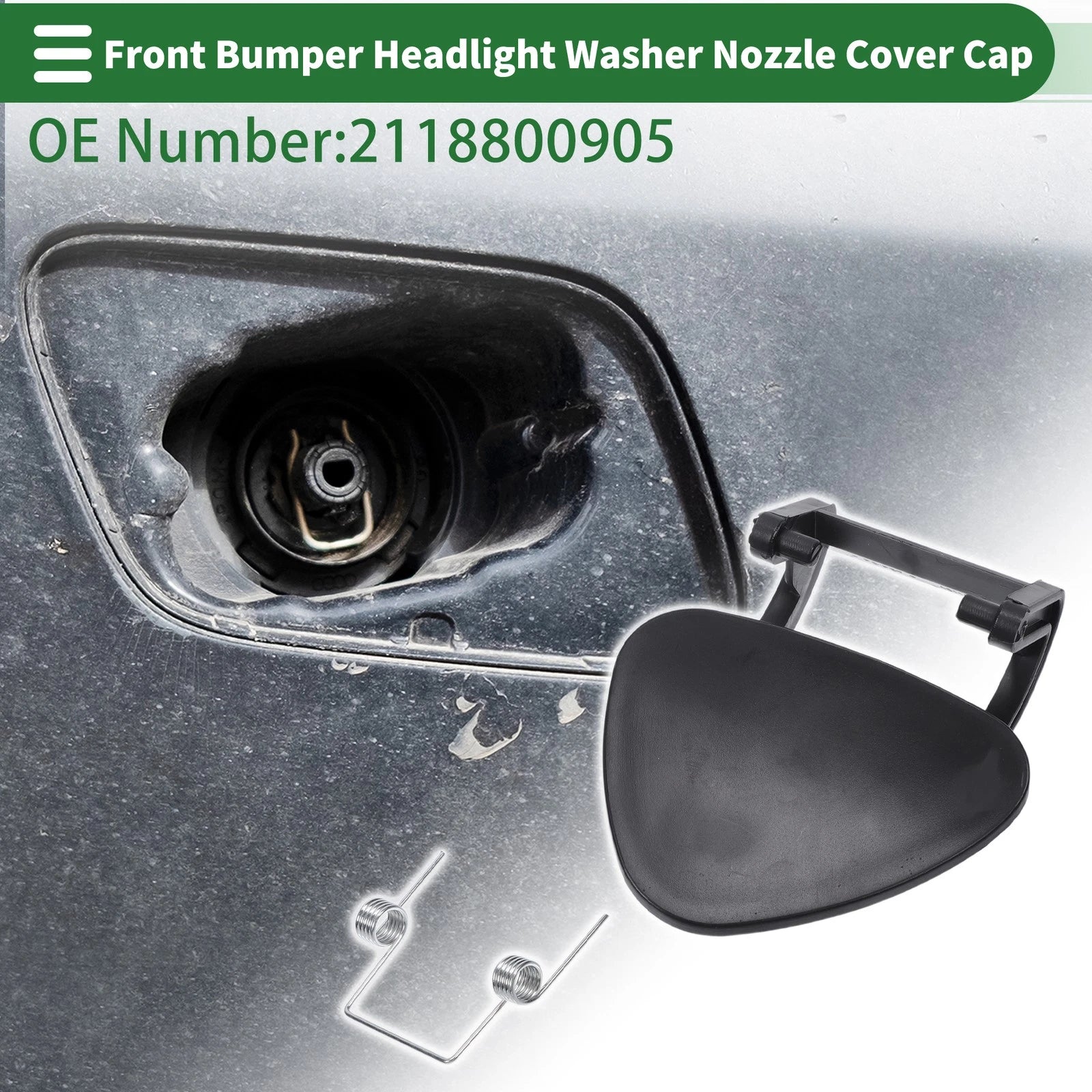 Front Left Headlight Washer Nozzle Cover Cap for Mercedes-Benz E320 (2003–2005)