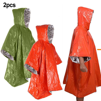 Rain Coat Poncho for Extreme Cold Outdoor Travel