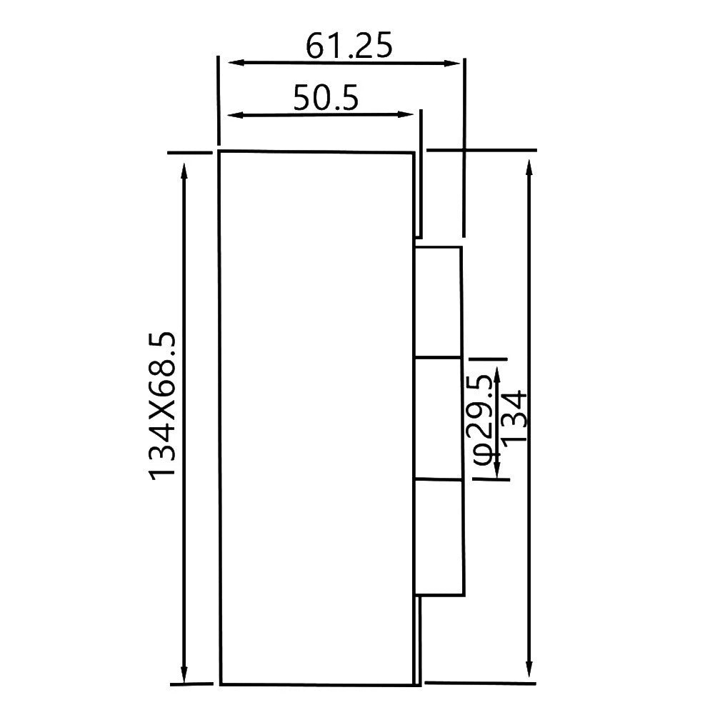 Push Button Switch Enclosure 3 Hole for Various Applications (IP40)