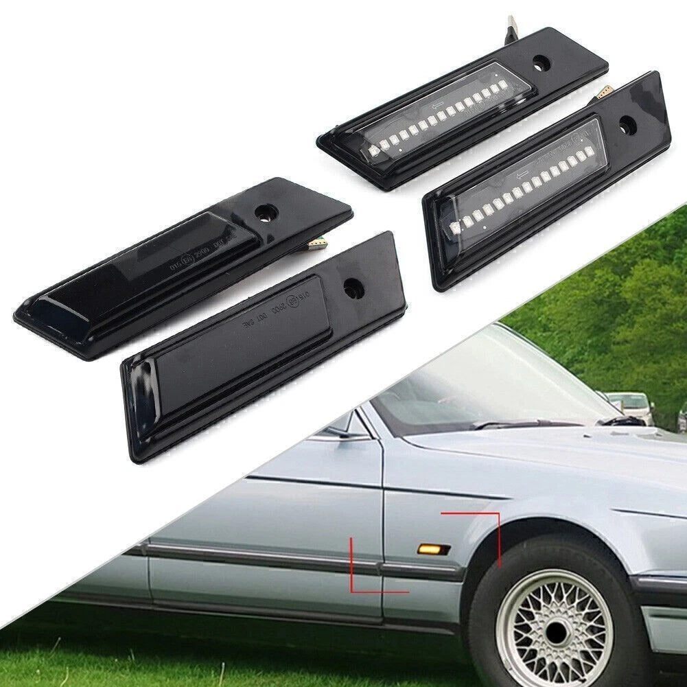 2X Dynamic LED Side Marker Indicator Turn Signal for BMW 3 5 7 Series (E36 E34 E32)