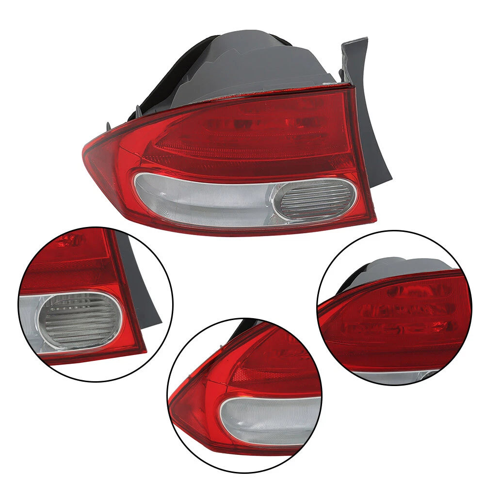 Tail Light Assembly for Honda Civic (2009–2011) Left Driver Rear Halogen