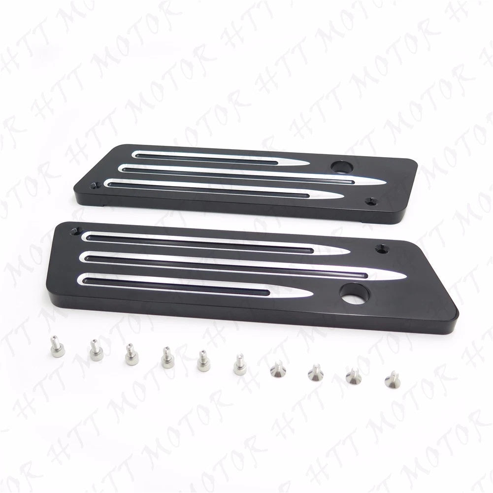 CNC Cut Latches Cover for Harley Touring Hard Bags (1993–2013)