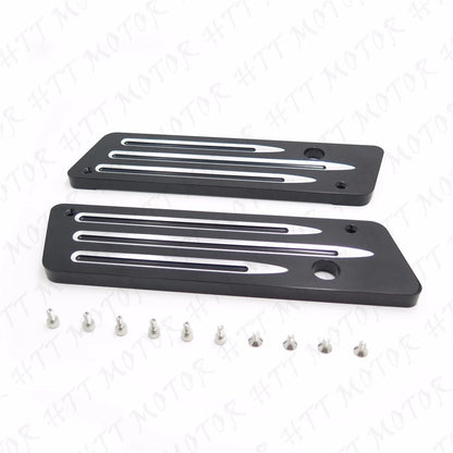 CNC Cut Latches Cover for Harley Touring Hard Bags (1993–2013)