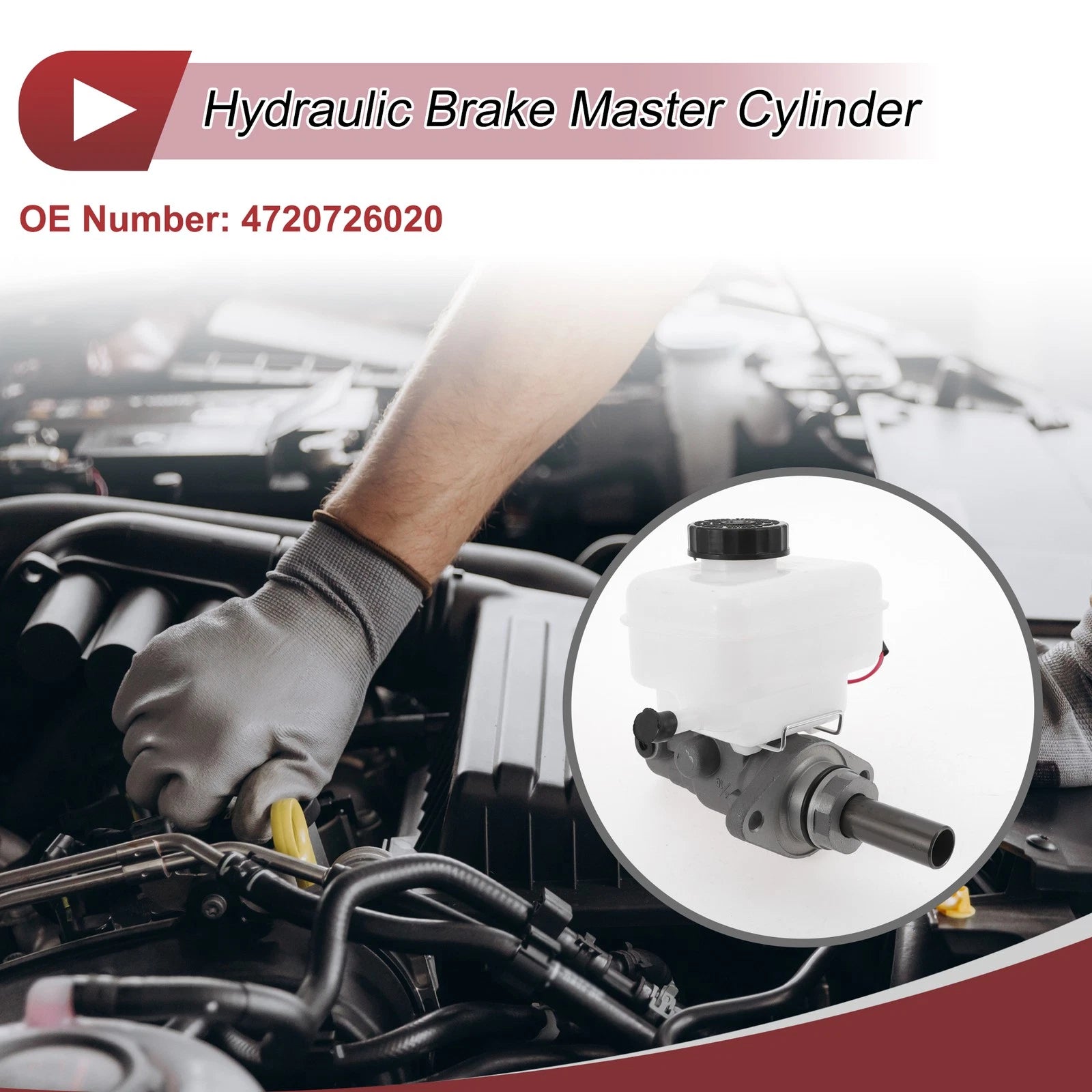 Brake Master Cylinder With Reservoir Replacement for Toyota Yaris (2010–2012)