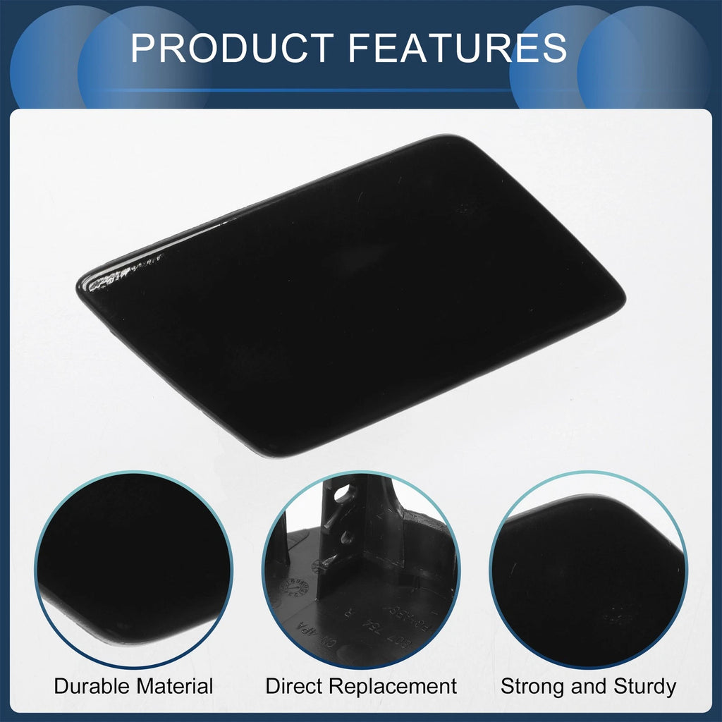 Front Right Washer Nozzle Cover Cap for Audi Q5 S-Line (2018–2020) Black
