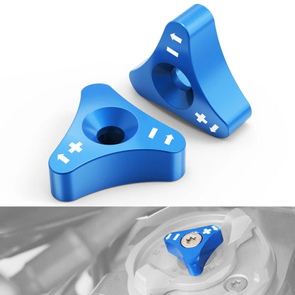 Front 48mm Fork Shock Absorber Adjusters Knob Bolts for KTM 690 Supermoto (2008–2010)