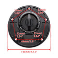 Quick Release Fuel Gas Tank Cap 5 Hole for Yamaha YZF R1 R1S R1M R3 R6 R6S R7 (2015–2023)