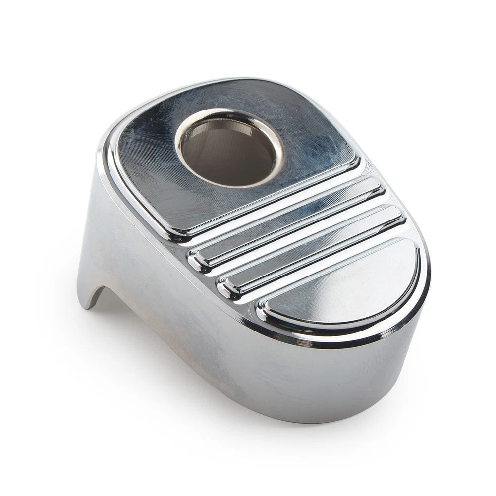 Chrome Tri Line Ignition Switch Cover for Harley Electra Road Glide (2014–2022)