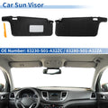 Left Right Sun Visors Replacement Fit for Honda Civic (1996–2000) Black