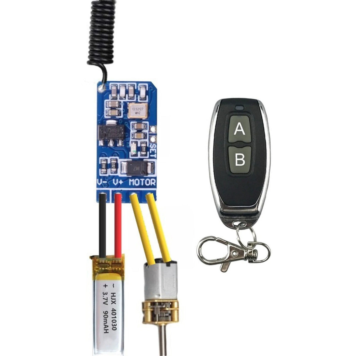 Wireless Remote Control Transmitter Receiver Motor Controller Module