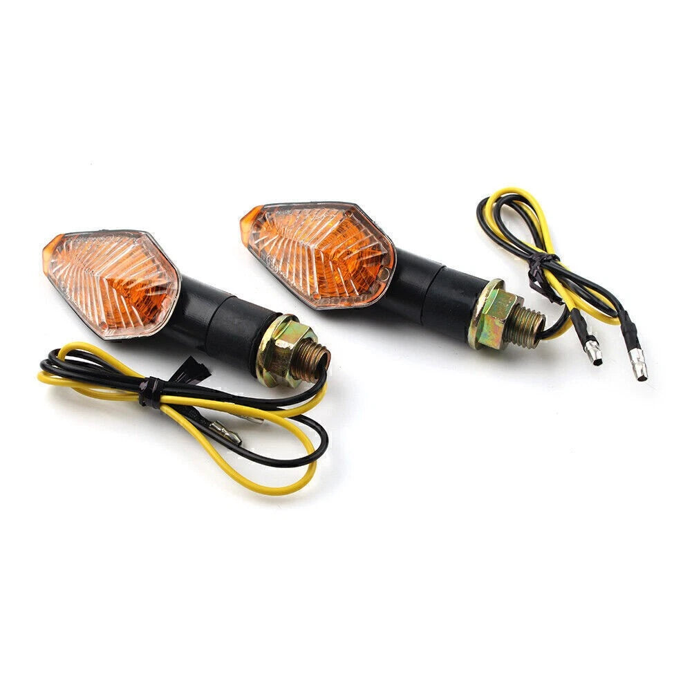 2X Mini Amber Turn Signal Lights for Harley Universal (12V LED)