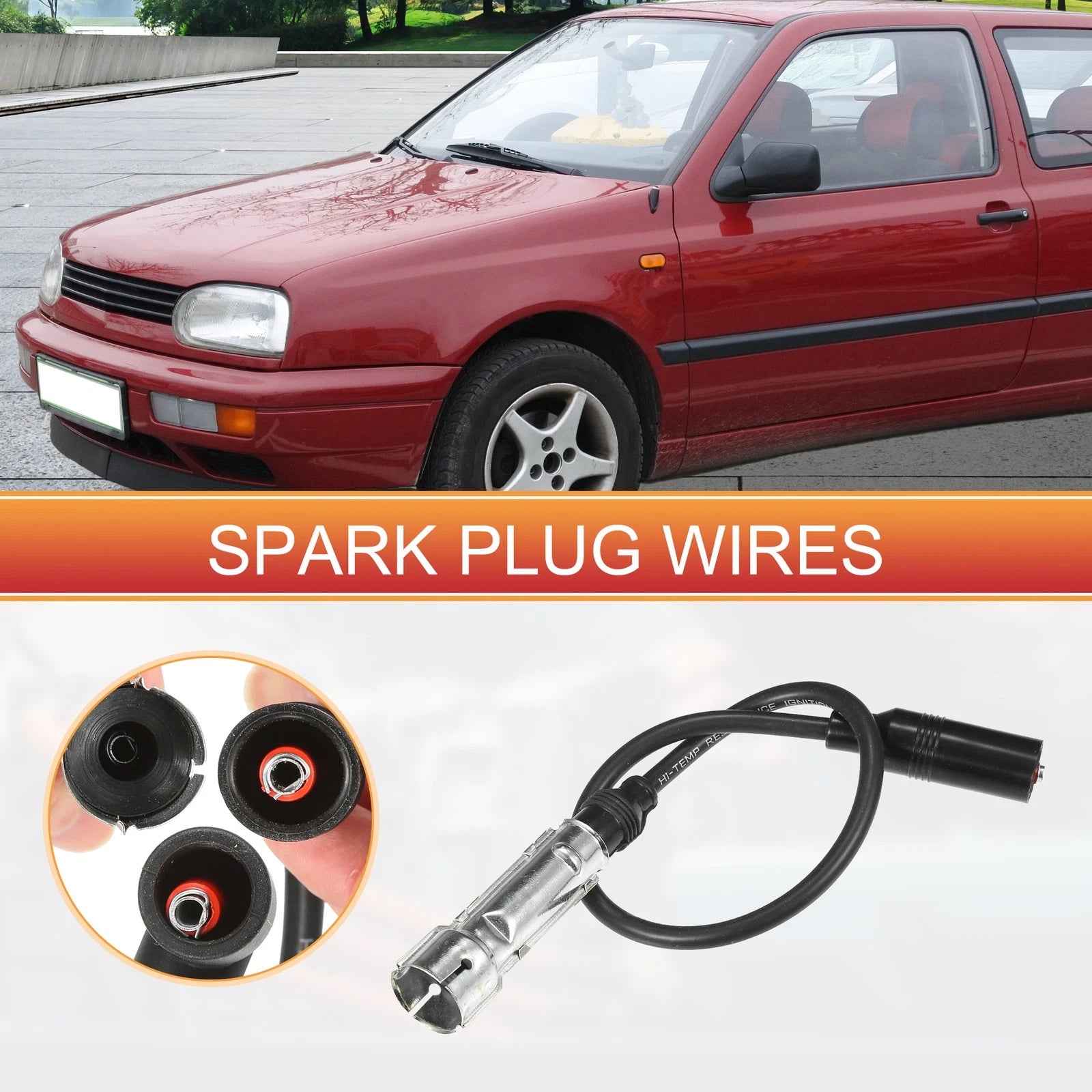 Spark Plug Wire Set for VW Jetta Passat Golf (5 Pack) (2011–2018)