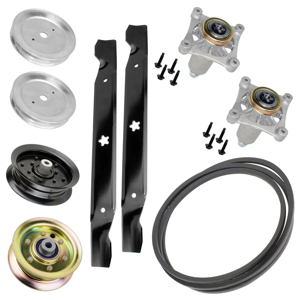 Deck Spindle Blade Belt Pulley Kit for Husqvarna LTH1842 LTH2142 (2010–2015)