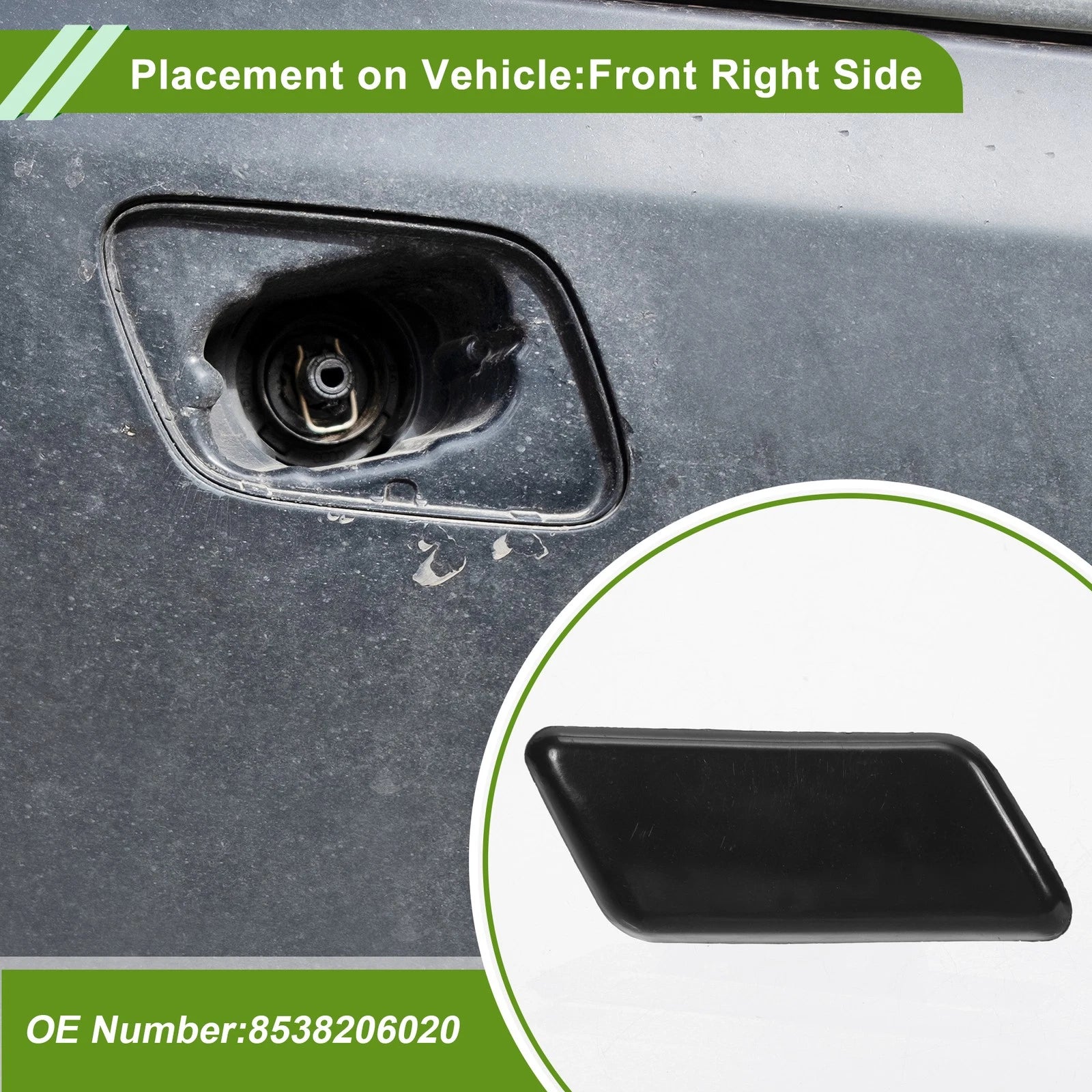 Washer Nozzle Cover Cap Front Right for Toyota Camry (2012–2017)