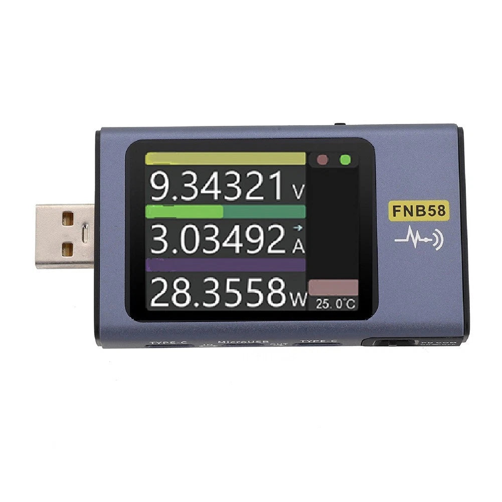 FNB58 USB Tester for Fast Charging Detection and Battery Capacity Calculation