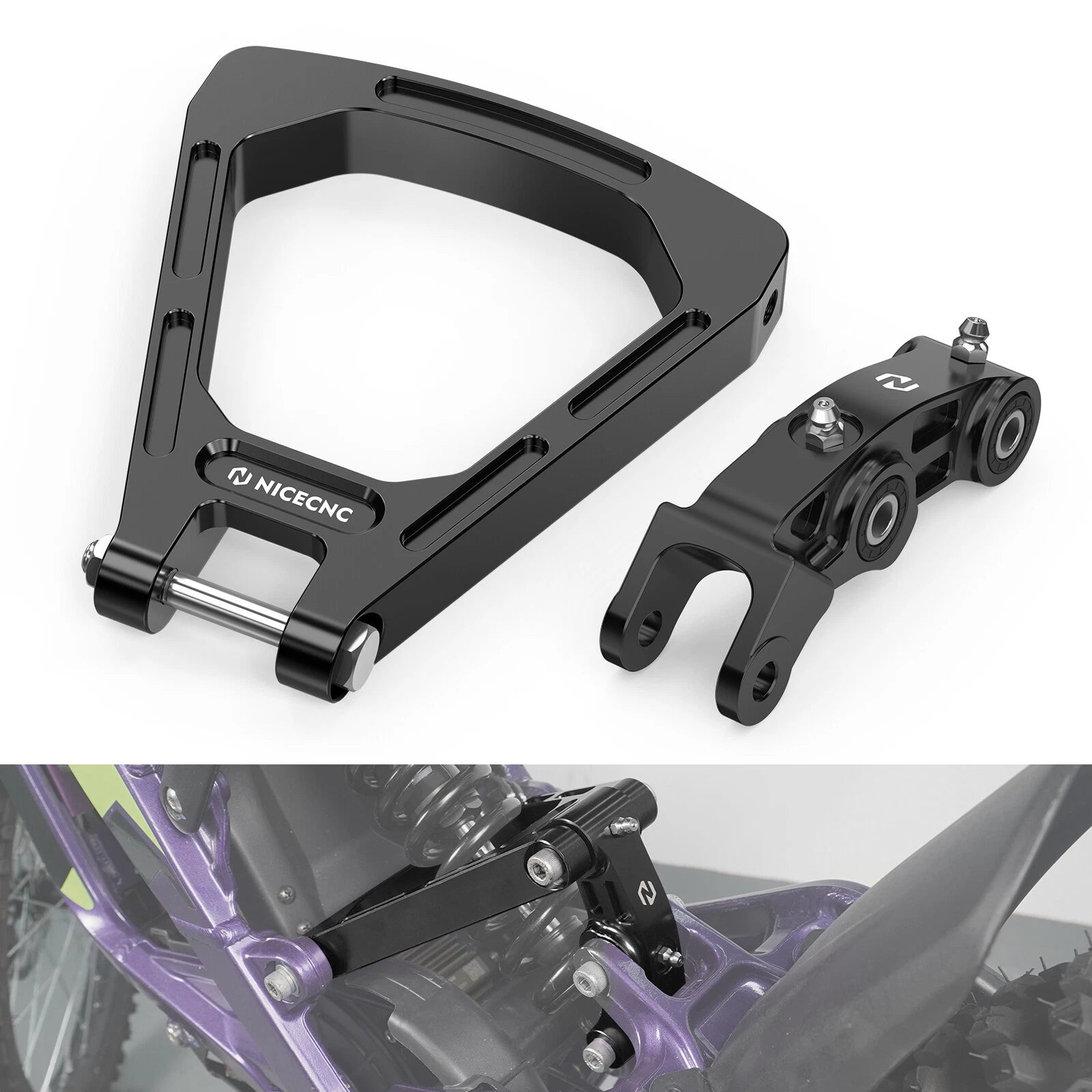 CNC Rear Suspension Triangle Linkage Kit for Surron Light Bee (2019–2023)