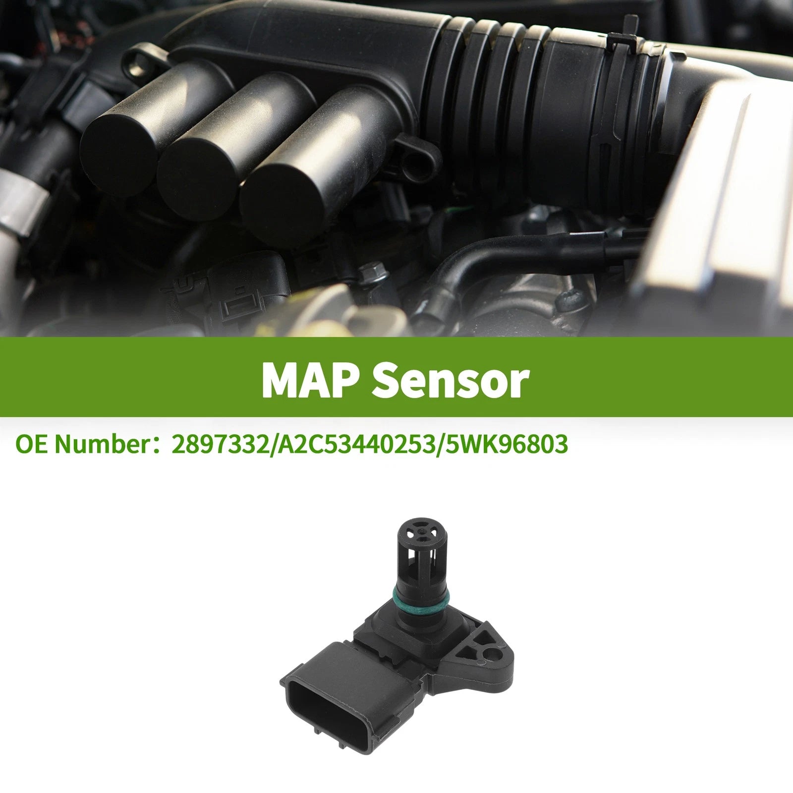 Manifold Absolute Pressure MAP Sensor Replacement for Dodge Ram 2500 (2007–2017)