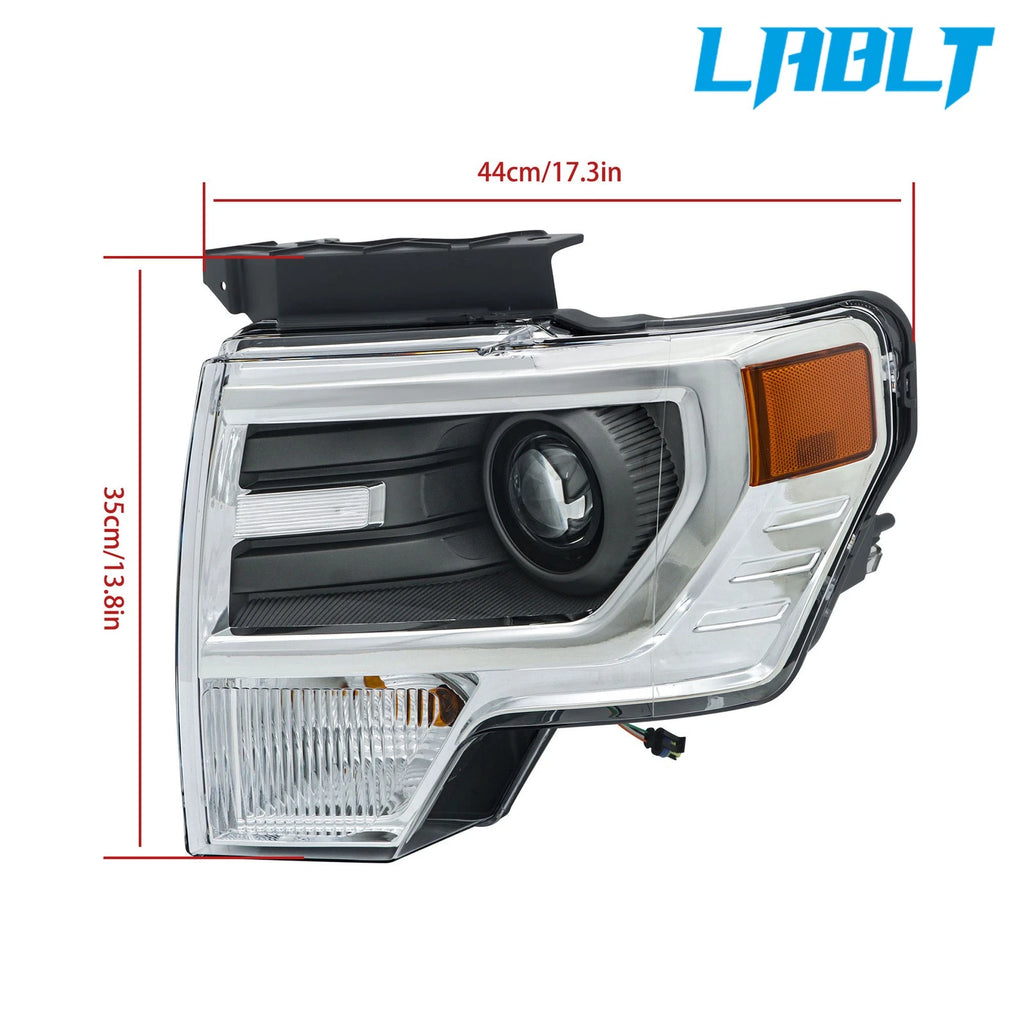 LABLT Left Driver Side HID Headlight for Ford F150 (2013–2014)