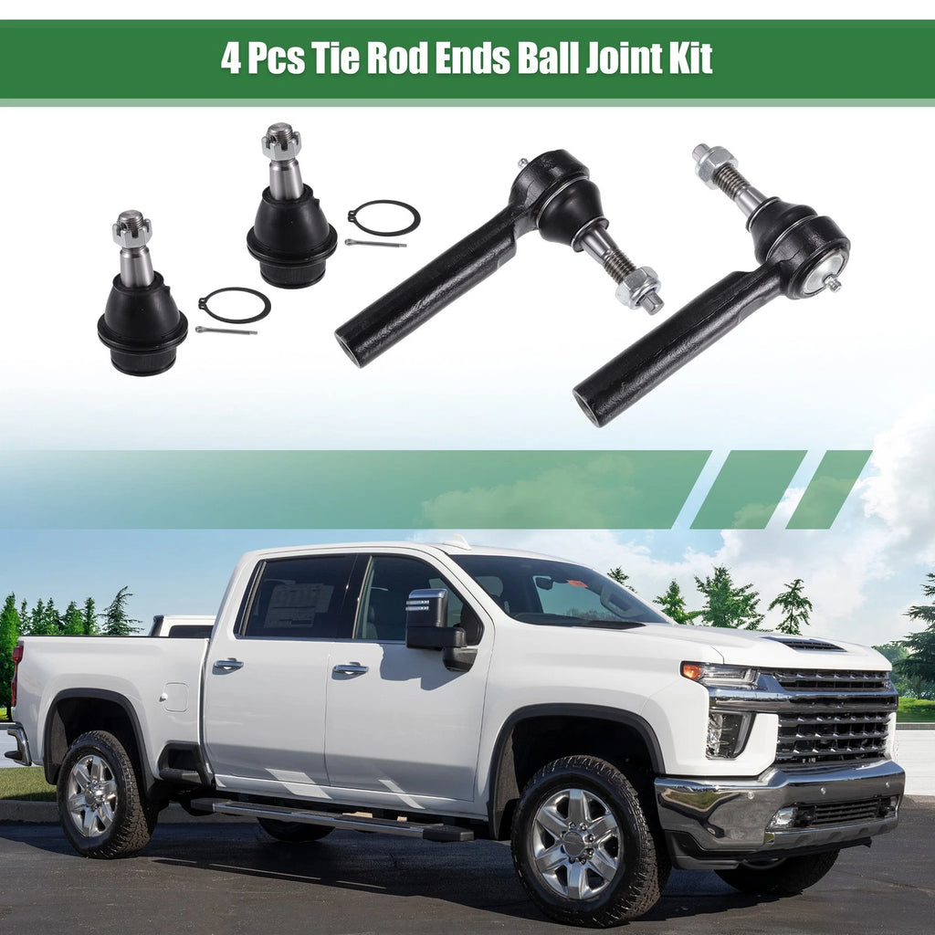 Front Suspension Tie Rod End Kit 4pc Replacement for Chevrolet Tahoe (2015–2020)