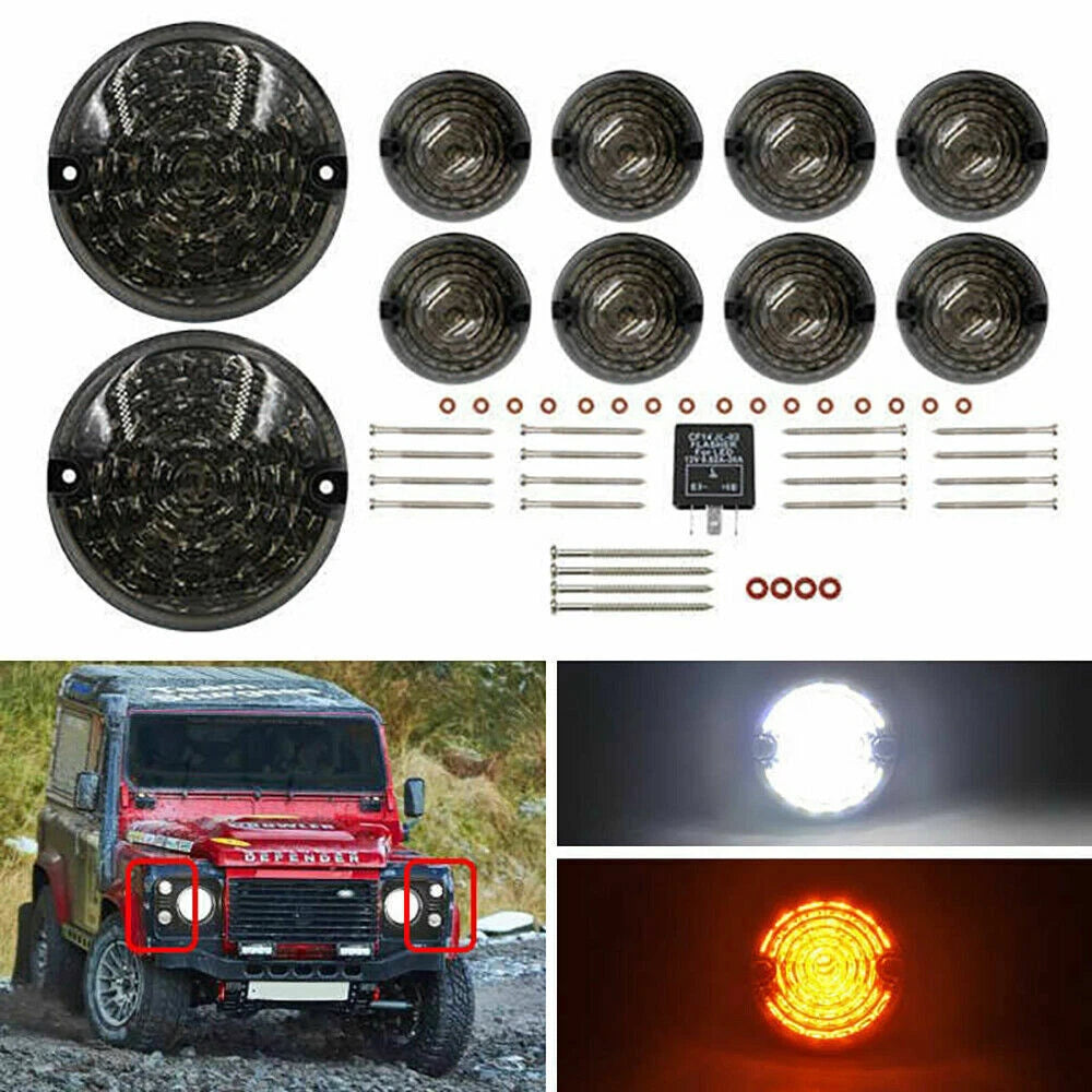 10pcs LED Light Upgrade Kit for Land Rover Defender 90/110 (1983–2016)