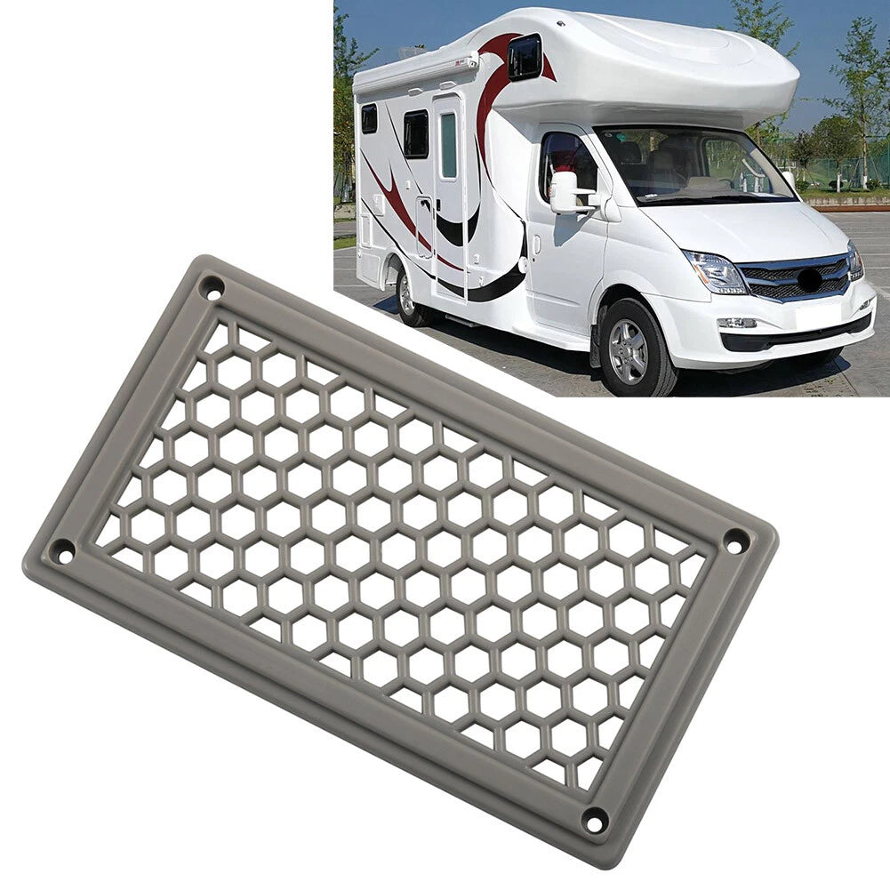 Air Inlet Panel Vent for RV Bus (Gray Hexagonal Pattern)